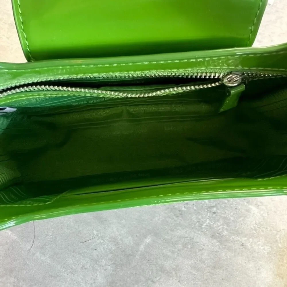 Kate Spade New York Green Spazzolato Leather Sam Icon Mini Hobo Bag Womens